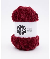 Fil à tricoter PINGO MIAOU - 100GR - Pingouin Grenat Rouge