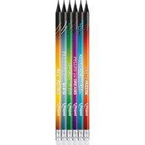 6 crayons graphite - HB - Avec embout gomme - Scolaire - Maped Black'Peps