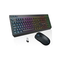 Pack gamer sans fil THE G-LAB COMBO TUNGSTEN EX - Clavier et souris - Membrane - Noir