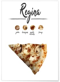 Affiche Pizza Regina | A3 : 29,7x42cm