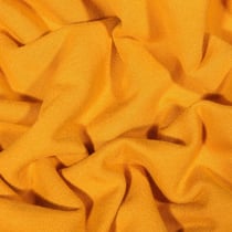 Tissu Jersey Coton envers molletonné uni Bio Jaune curcuma