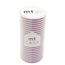 MT CASA LIGNES 10cm violet - border grape - 10 m x 100mm