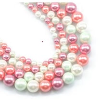 30 perles rondes en nacre naturelle teintée 6 mm fabrication bijoux 0512306