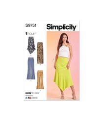 Patron Simplicity 9751 - Jupes et pantalons du 32 au 50 FR taille n°FR 42-50