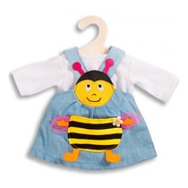 Ensemble robe abeille 28/35 cm - heless - habit poupon (05)