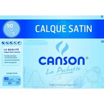 Papier calque - Canson - A4 - 21x29,7cm - 90g - 12 feuilles - Dessin - Scolaire