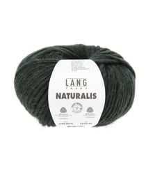 Pelote de laine Mérinos à tricoter Naturalis - Lang Yarns 18 vert ardoise
