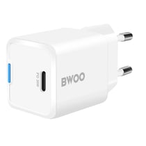 Bwoo Chargeur Secteur GaN USB C 30W Power Delivery et PPS Compact léger Blanc