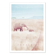 Affiche 50x70 cm - Visit Tanzania - Henry Rivers