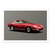 Affiche 30x40 cm - Ferrari 275 GTB - Artmoric