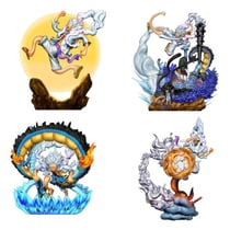 One Piece - Set 4 statuettes One Piece Petitrama Logbox Re Birth Gear 5 9 cm - Megahouse