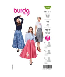 Patron Burda 5690 - Jupe taille n°FR 36-46