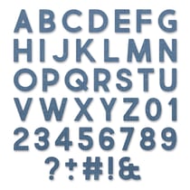 Gabarit de découpe pour machine - Sizzix Tim Holtz - Alphanumeric Bold 80 pièces
