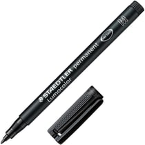 Feutre - Marqueur - Noir - Permanent - Pointe fine 1mm - Staedtler - Lumocolor 317F