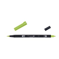 Lot de 6 feutres double pointe pinceau TOMBOW Vert saule