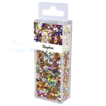 Perles en verre multicolores, boîte 100g