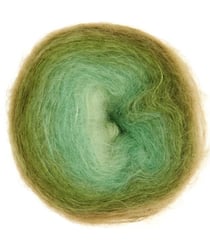 Fil à tricoter ESSENTIALS SUPER KID MOHAIR COLOUR LOVE - Rico Design 20 Mousse vert