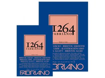 Papier Bristol lisse Fabriano - Surface blanche - Sans acide