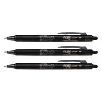 Lot de 3 Stylos roller effaçables Frixion Ball Clicker 1.0 Pointe large Noir