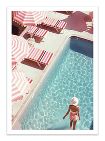 Affiche 50 x 70 cm -  Barbie Core Pool - Grace Digital Art Co
