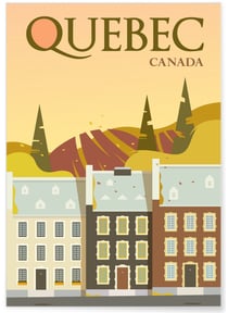 Affiche Québec | A3 : 29,7x42cm