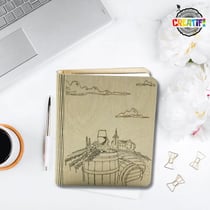 Carnet en bois Vignoble - Creatifwood