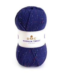 Pelote de laine MAGNUM TWEED 400 GR ! - DMC 732 Bleu