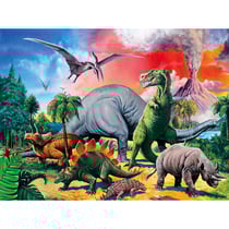 Puzzle xxl le monde des dinosaures 100 pieces - ravensburger - 10957