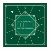Tapis de poker carré 83x83cm - Vert