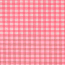 Tissu vichy Lyna rose sur fond Blanc - Au mètre