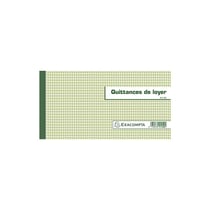 EXACOMPTA Carnet à souche "Quittances de loyer"   135x185mm
