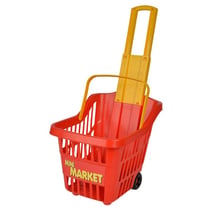 Panier à roulettes pour courses - jeu d'imitation - supermarché, épicerie