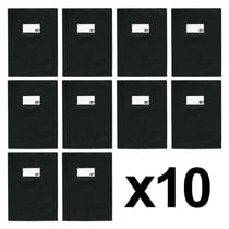 Lot de 10 protège-cahiers 21 x 29,7 cm A4 plastique noir Apli