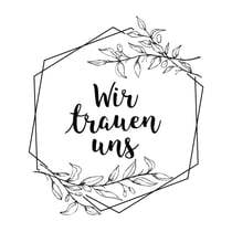 Tampon "Wir trauen uns", 7x8cm