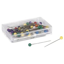 Epingles avec tête en plastique, Colore, 31x0,6mm, Boite 50 pièces