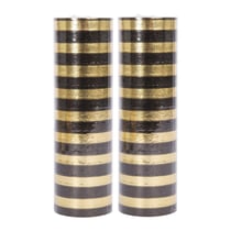 P'TIT CLOWN - 24370 - Rouleaux de serpentins - 4 m - lot de 2 - or et noir