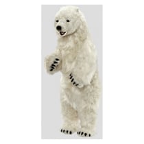 Hansa Peluche Geante Ours Polaire Dresse 100cmH 50cmL