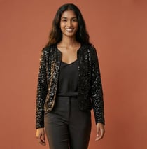 Kit Couture Craftine Veste Aneth Sequins Noir
