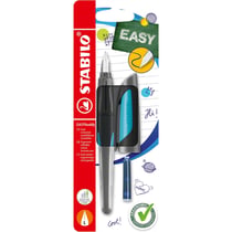 Stylo plume STABILO EASYbuddy - Pointe L - Noir/Bleu - Lot de 3