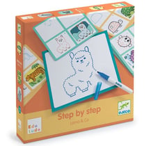 Apprendre à dessiner Step by step Lama & Co - Djeco