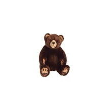 Peluche - Ours Grizzly assis brun - 42 Cm