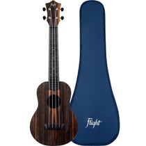 Flight Music TUS55 Amara - Ukulélé soprano - 4 cordes - Marron