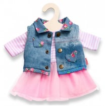 Ensemble robe et veste 28/35 cm - heless - habit poupon - vetement - tenue (03)