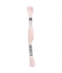 Fil à broder mouliné Uni - Rico Design 084 Rose