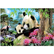 Puzzle la famille de panda 1000 pieces - collection animaux - educa 17995