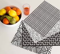 OMY - SET DE TABLE DECORATIF - GRAPHIC NOIR & BLANC