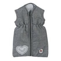 Turbulette jean gris pour poupon - bayer chic 2000 - gigoteuse - 79276