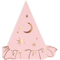 16 Serviettes Chapeau de Sorcière Rose