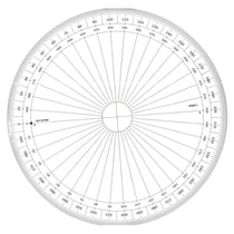 Rapporteur cercle entier grades Ø 30 cm