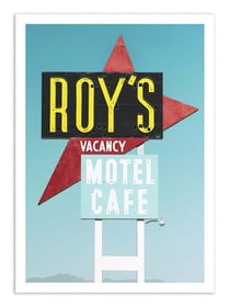 Affiche 50 x 70 cm -  Motel Cafe 66 - Philippe Hugonnard